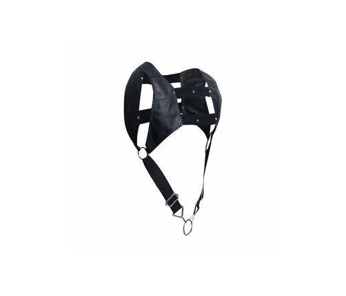 MOB - DNGEON BLACK HARNESS WITH UPPER COCK RING ONE SIZE
