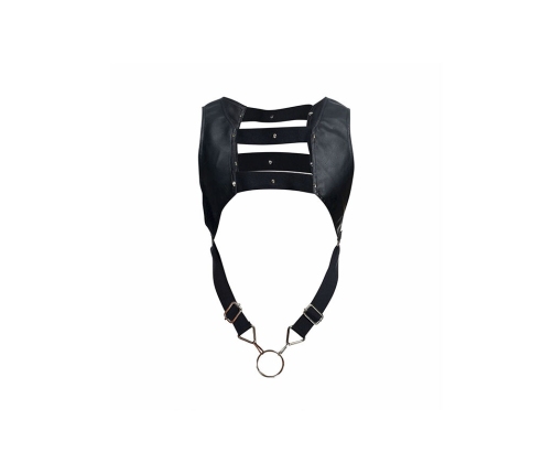 MOB - DNGEON BLACK HARNESS WITH UPPER COCK RING ONE SIZE