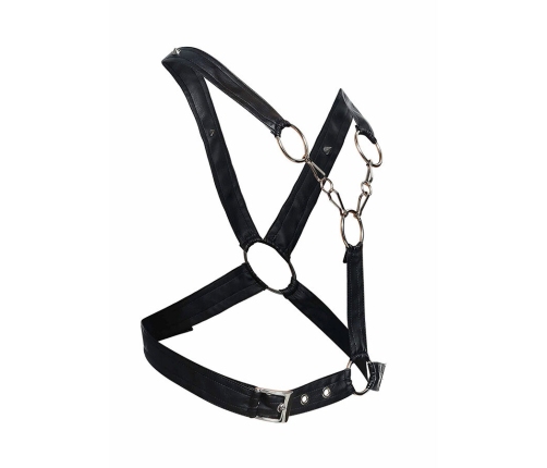 MOB - DNGEON CROSSED BLACK CHAIN HARNESS ONE SIZE