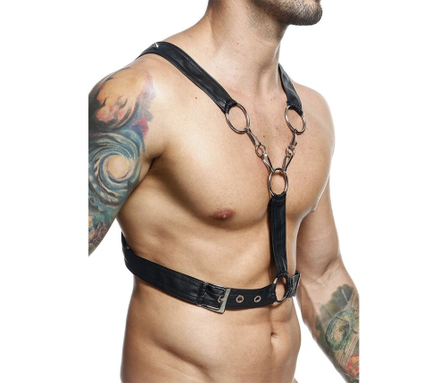 MOB - DNGEON CROSSED BLACK CHAIN HARNESS ONE SIZE