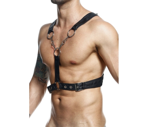 MOB - DNGEON CROSSED BLACK CHAIN HARNESS ONE SIZE