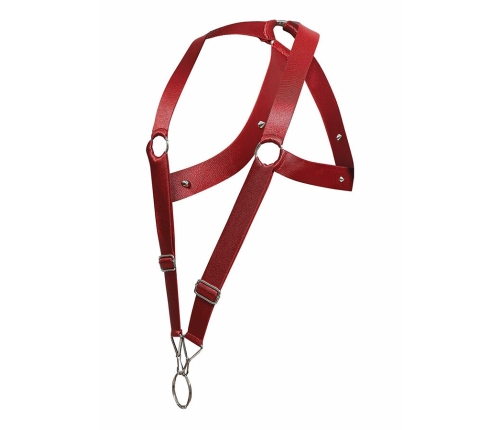 MOB - DNGEON CROSS BACK HARNESS RED ONE SIZE