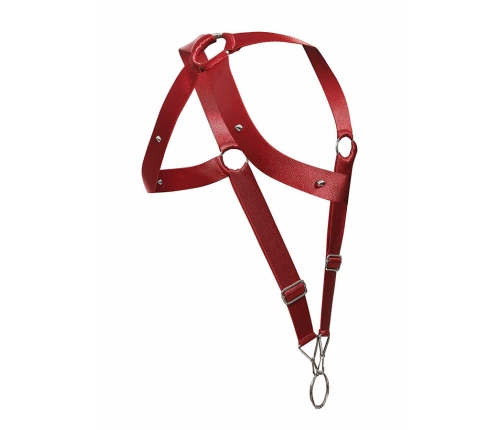 MOB - DNGEON CROSS BACK HARNESS RED ONE SIZE