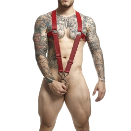 MOB - DNGEON CROSS BACK HARNESS RED ONE SIZE