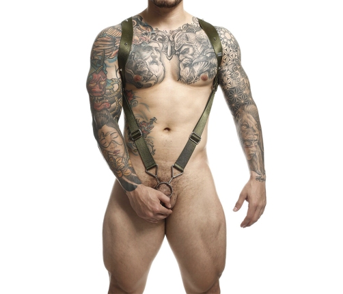 MOB - DNGEON GREEN STRAIGHT BACK HARNESS ONE SIZE