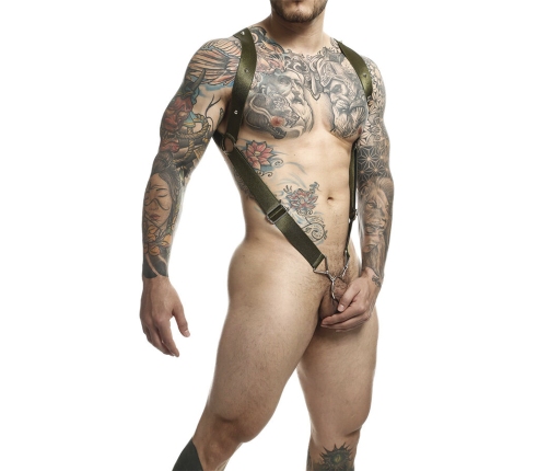 MOB - DNGEON GREEN STRAIGHT BACK HARNESS ONE SIZE