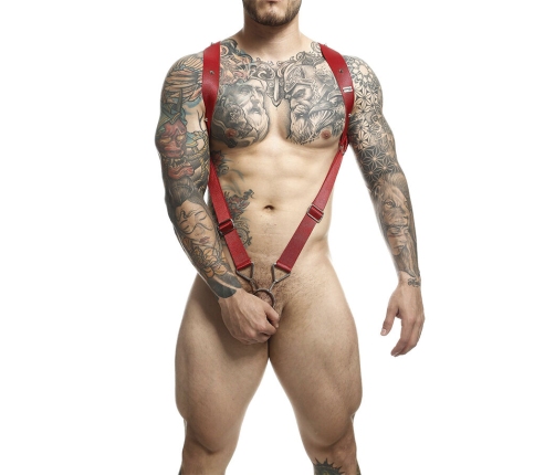 MOB - DNGEON RED STRAIGHT BACK HARNESS ONE SIZE
