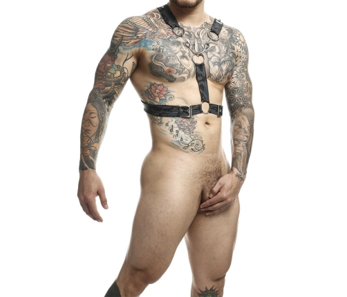 MOB - DNGEON SILVER HARNESS WITH CHAINS ONE SIZE