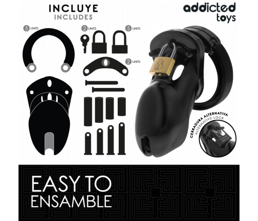 ADDICTED TOYS LOCKED - FORBIDDEN VAULT PENIS CAGE 10 CM