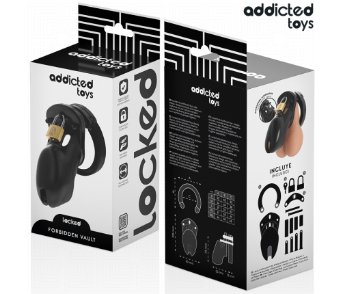 ADDICTED TOYS LOCKED - FORBIDDEN VAULT PENIS CAGE 10 CM