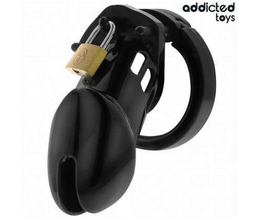 ADDICTED TOYS LOCKED - OBSIDIAN HOLD PENIS CAGE SIZE M