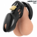 ADDICTED TOYS LOCKED - OBSIDIAN HOLD PENIS CAGE SIZE M