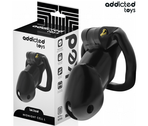 ADDICTED TOYS LOCKED - MINDNIGHT CELL PENIS CAGE SIZE L