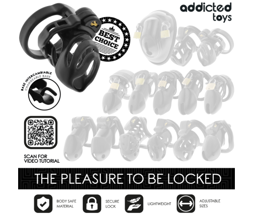 ADDICTED TOYS LOCKED - ETERNAL LOCK PENIS CAGE 9 CM