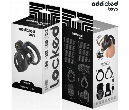 ADDICTED TOYS LOCKED - ETERNAL LOCK PENIS CAGE 9 CM
