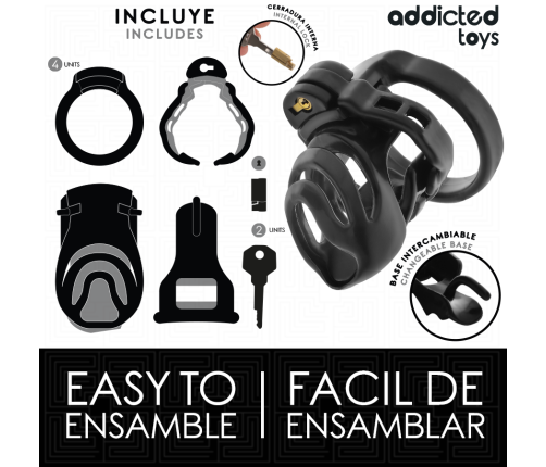 ADDICTED TOYS LOCKED - ETERNAL LOCK PENIS CAGE 9 CM