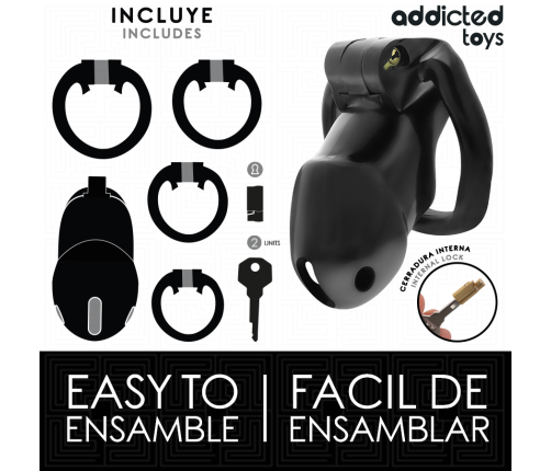 ADDICTED TOYS LOCKED - MINDNIGHT CELL PENIS CAGE 4.2 CM SIZE M