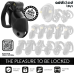 ADDICTED TOYS LOCKED - MINDNIGHT CELL PENIS CAGE 4.2 CM SIZE M