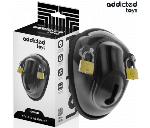 ADDICTED TOYS LOCKED - KEYLESS RESTRAINT PENIS CAGE 11.5 CM