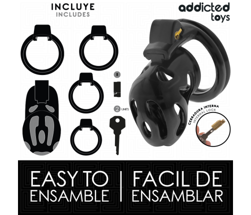 ADDICTED TOYS LOCKED - SEALED CRYPT PENIS CAGE 8 CM