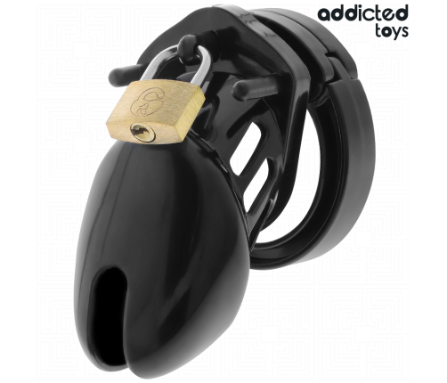 ADDICTED TOYS LOCKED - OBSIDIAN HOLD PENIS CAGE SIZE S