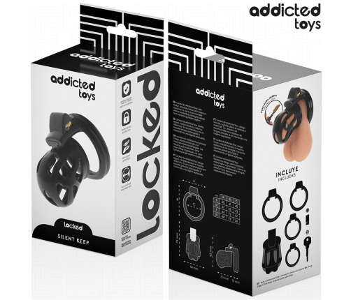 ADDICTED TOYS LOCKED - SILENT KEEP PENIS CAGE 7.5 CM