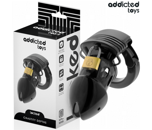 ADDICTED TOYS LOCKED - CHASTITY DEPTHS PENIS CAGE 7.5 CM