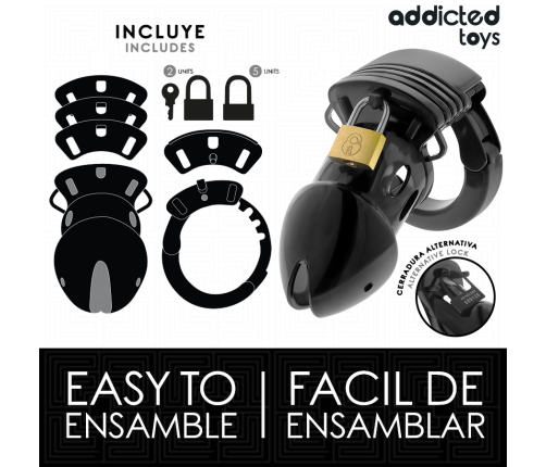 ADDICTED TOYS LOCKED - CHASTITY DEPTHS PENIS CAGE 7.5 CM