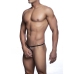 MOB - BLACK TEAR-SHAPED THONG SIZE L/XL