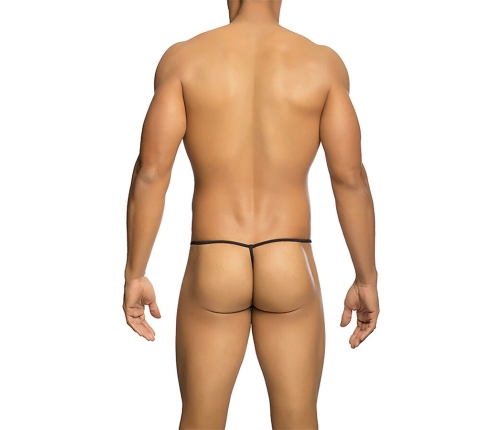 MOB - TRANSPARENT T-SHAPED THONG BLACK SIZE L/XL