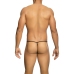 MOB - TRANSPARENT T-SHAPED THONG BLACK SIZE L/XL