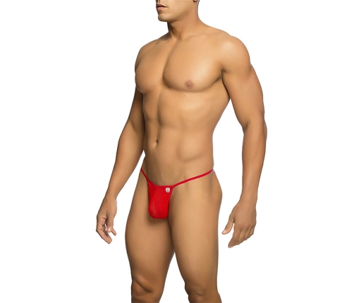 MOB - RED T-SHAPED TRANSPARENT THONG SIZE S/M