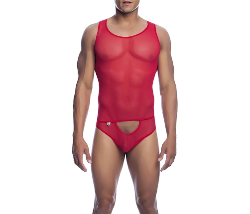 MOB - RED TRANSPARENT BODYSHEER SIZE L/XL