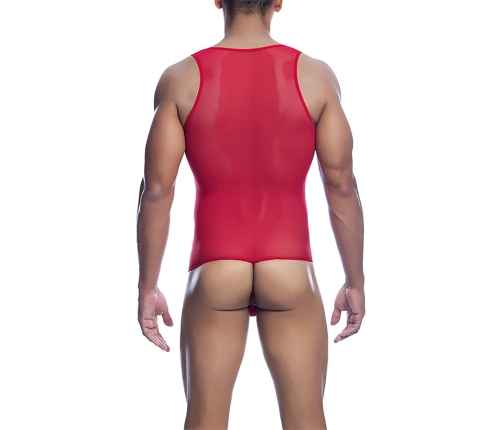 MOB - RED TRANSPARENT BODYSHEER SIZE L/XL