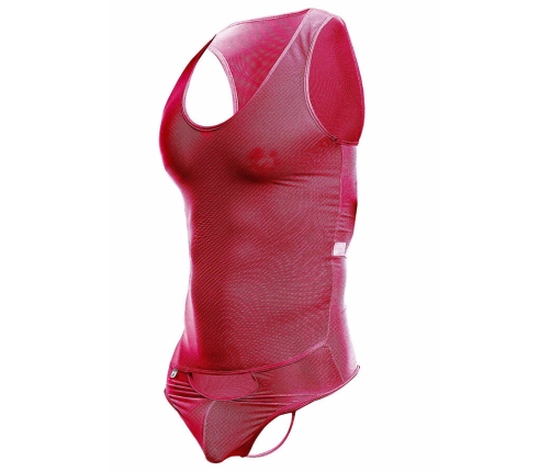 MOB - RED TRANSPARENT BODYSHEER SIZE L/XL