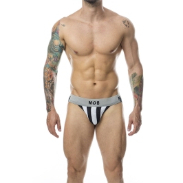 MOB - CLASSIC STRIPE WHITE JOCK SIZE XL