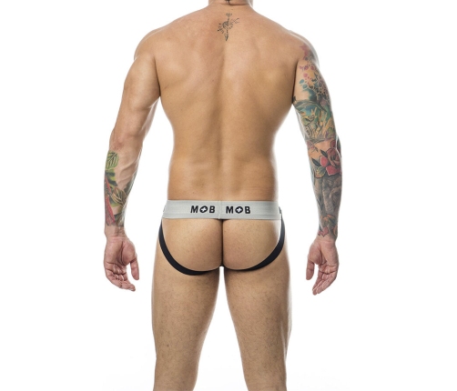 MOB - CLASSIC STRIPE WHITE JOCK SIZE XXL