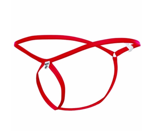 MOB - RED TEAR-SHAPED THONG SIZE S/M