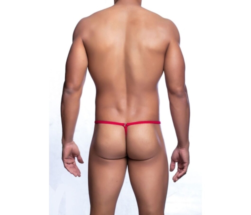 MOB - RED TEAR-SHAPED THONG SIZE L/XL