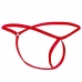 MOB - RED TEAR-SHAPED THONG SIZE L/XL