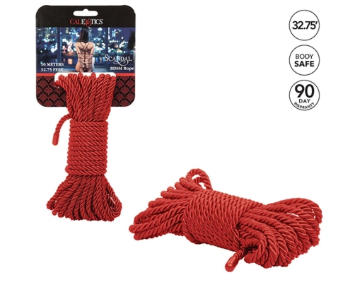 CALEXOTICS - SCANDAL CUERDA BDSM ROJA 10 M