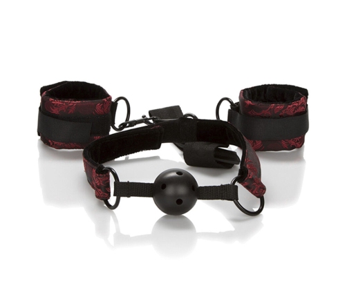 CALEXOTICS - SCANDAL MORDAZA DE BOLA TRANSPIRABLE CON ESPOSAS