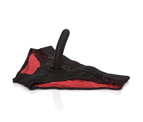 CALEXOTICS - SCANDAL SET OF RED PANTIES WITH DILDO SIZE L/XL