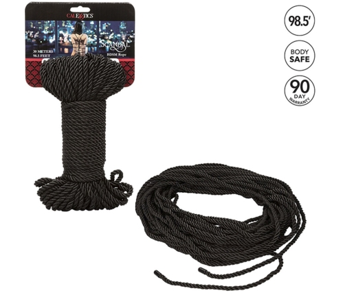 CALEXOTICS - SCANDAL CUERDA BDSM NEGRA 30 M