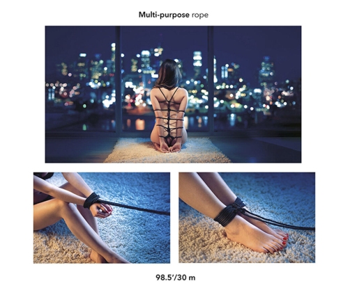 CALEXOTICS - SCANDAL CUERDA BDSM NEGRA 30 M