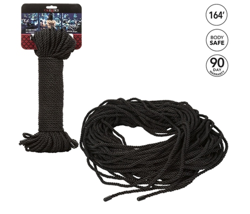 CALEXOTICS - SCANDAL CUERDA BDSM NEGRA 50 M