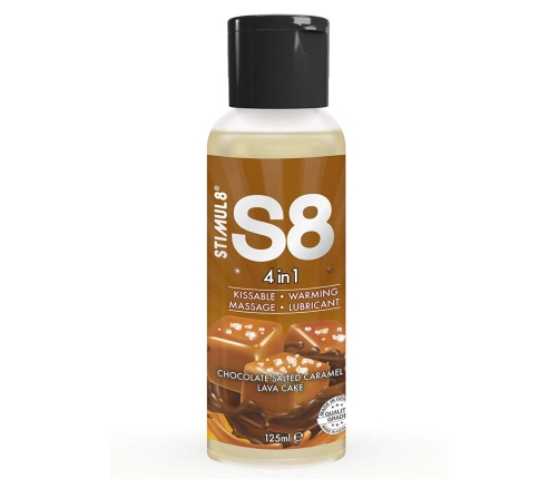 STIMUL8 - S8 4 IN 1 CHOCOLATE AND SALTED CARAMEL DESSERT LUBRICANT 125 ML