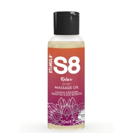 STIMUL8 - S8 RELAX EROTIC MASSAGE OIL GREEN TEA 50 ML