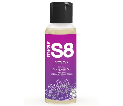 STIMUL8 - S8 VITALIZE LIME MASSAGE OIL 125 ML