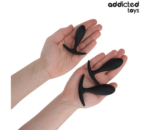 ADDICTED TOYS - SET OF 3 ANAL PLUG SILICONE MODEL 2